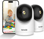 Tenda 3MP WLAN siseruumide kaamera j&auml;lgimine, lemmikloomakaamera 2-suunalise heliga, &ouml;ine n&auml;gemine 12 m, liikumise tuvastamine, 360&deg; IP-kaamera siseruumides lapsele ja koerale, SD-m&auml;lu kuni 256 GB, 2 CP3V3.0 pakett