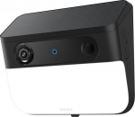 AOSU 3K Solar Outdoor Light with Camera, Surveillance Camera, Outdoor Battery with Flexible Solar Plate, AI Detection, Person/Animal/Fence Detection, PIR Wireless WLAN 2-Way Audio, Incompatible Home