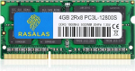 Rasalas 4GB DDR3 PC3-12800 DDR3 1600MHz SODIMM m&auml;lumoodul PC3L 12800S DDR3 1600 2Rx8 1.35V CL11 Notebook RAM m&auml;lumoodulid Intel AMD ja Mac arvutitele