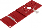 TOOLCOOL 340mm Rail Saw Square Circular Saw Guide Rail Square Compatible with DeWalt Guide Rail (Red)