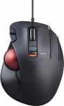 ELECOM EX-G Trackball hiir, juhtmega p&ouml;idlajuhtimine, ergonoomiline disain, 5 nupu funktsioon sujuvaga, ergonoomiline disain, optiline m&auml;ngusensor, sujuv punane pall