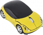 Autohiir lastele, 2.4G juhtmevaba USB-vastuv&otilde;tjaga, 3 nuppu, 1600DPI tahvelarvuti, PC, optiline m&auml;ngimine Macile, Windowsile (kollane)