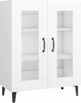 vidaXL k&uuml;ljepaneel valge 69.5x34x90 cm puidust komposiitpuiduga