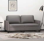 359335 2-kohaline diivan, Hall, 140 cm, Kunstnahast, Lounge diivan, Diivanid ja diivanid, Relax diivan, Diivan elutuppa, Diivan koos