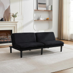Futon Schlafsofa, Memory Foam Klappsofa mit verstellbaren Positionen, platzsparende Couch f&uuml;r kleines Wohnzimmer, B&uuml;ro und Apartment | Klappsofa, Platzsparend, F&uuml;r Wohnzimmer, F&uuml;r B&uuml;ro, F&uuml;r Apartment