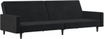 Gen&eacute;rico wenjingqi-375740 2-kohaline diivan Velvet Black