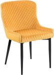 Solano Elegantne 2 tooli komplekt luksusliku v&auml;limusega elegantsest kollasest sametkangast.