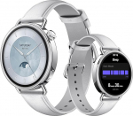 XIAOMI Watch S4 41 mm nutikell - roostevabast terasest korpus, &uuml;likerge, 150+ spordirežiimi, t&auml;pne menstruatsioonits&uuml;kli prognoos, turvak&otilde;ne funktsioon, nahkrihm (valge)