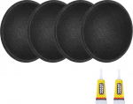 hankimise kaart K&otilde;larite tolmukorkid, 40mm v&auml;liskuju l&auml;bim&otilde;&otilde;t Dome Paper Cap, subwoofer Coil Cover Caps koos remondiliimiga k&otilde;larite kaunistamise tarvikute remondiks 4 Pack