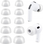 SOULWIT M&auml;luvaht k&otilde;rvaklapid AirPods Pro 3 (3. p&otilde;lvkond 2025), Pro3 asendusk&otilde;rvaklappide tarvikud (tuhkvalge / sort)