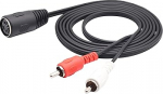 zdyCGTime 7 Pin DIN MIDI pikenduskaabel, DIN 7-poolne naissoost 2 RCA isase audioadapteri kaabel, &uuml;hildub Bang & Olufsen, Naim, Quad Stereo s&uuml;steemidega (1,5 M)