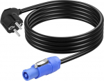 CERRXIAN 6.5 Feet EU Plug to Powercon AC Conversion kaabel, 3 Pin 1.5mm&sup2; 15AWG 90 kraadi CEE 7/7