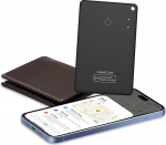 Air Tag Card Wallet Tracker Card Thin1.6 mm, veekindel rahakoti leidja, mis &uuml;hildub Apple'iga Kus on? App (ainult iOS), Bluetooth Item Finder Smart Card for Suitcase/Wallets/Keys, Black