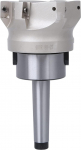 MT2-FMB27 face milling cutter, 80-27-6 flute cutter, collet holder, 1604APMT milling bits, 4 pieces/10 pieces (10 pieces)