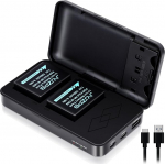 JYJZPB 2 x NP-W126S NP-W126 Replacement Battery with Charger for Fujifilm Camera X100V X100VI X-T50 X-M5 Fuji X-T20 X-T10 X-T30 X-T100 X-T200 X-T3 X-T2 X-T1 X-A5 X-A10 X-A7 Battery Pack