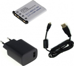 Laadija, aku ja laadimiskaabel, andmekaabel, USB-kaabel Casio Exilim QV-R200, QV-R300, EX-ZS5, EX-ZS6, EX-ZS100, EX-ZS150, EX-ZS200, EX-Z28 - EMC-5 / EMC-5U