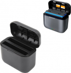 Akulaadija Hub Insta360 One X2 aku jaoks, magnetiline aku kiirlaadimisjaam m&auml;lukaardipesade ja USB Type-C kaabliga, 2-kanaliline laadimisjaam