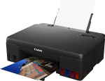 Canon Pixma G550 MegaTank Inkjet Printer (4,800 x 1,200 dpi, Photo Printer 10 x 15 cm, LC Display, WiFi, Canon Print App, Mopria, AirPrint, Wireless Printing, Auto Power On/Off) Black