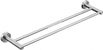 60 cm r&auml;tikuratas vannitoa jaoks, Double Bath Towel Holder Wall with Drilling, Brushed Nickel, Roostevabast terasest r&auml;tikuhoidja, 2 r&ouml;&ouml;pse
