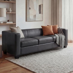 Mendler Lille 3-kohaline diivan Faux Leather tumehall