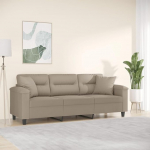 LAPOOH 3200977 3-kohaline diivan koos pehmendusega Taupe 180 cm mikrokiust kangas, Lounge diivan, diivanid ja diivanid, Relax diivan, diivan elutuppa, diivan magamisfunktsiooniga