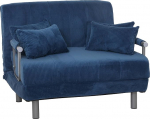 Mendler HWC-K29 Kokkupandav tool diivanvoodi k&uuml;lalisvoodi lamamispind 190 x 100 cm Kangasn&ouml;&ouml;r (330 g/m&sup2;) Sinine