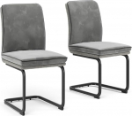 Vicco Eleganza Cantilever tooli komplekt 2 helehalli metallist raamiga ja libisemisvastaste p&otilde;randakaitsmetega