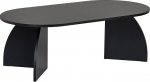 Stiilne must kohvilaud 120 x 60 x 40 cm | 100% melamiinkattega puitlaastplaat, 18mm paksus | vastupidav ja kaasaegne disain elutuppa