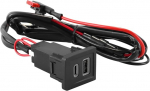 Autotelefoni kiirlaadija QC3.0 USB port sobib Volkswagen Multivan T5 T6 2003-2015 jaoks.