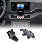 KUNGKIC auto mobiiltelefoni hoidja Reguleeritav auto telefoni hoidja, mis &uuml;hildub 2019 2020 2021 2022 2023 Volkswagen VW T-Cross Tcross tarvikud interj&ouml;&ouml;r 360 &deg; p&ouml;&ouml;ramine tsingisulamist ABS