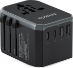 EPICKA reisiadapter kogu maailmas, universaalne reisipistiku adapter 17 W, rahvusvaheline pistikupesa adapter 2 USB A ja 2 USB C jaoks Saksamaa, USA, Suurbritannia, Jaapan, Tai, Austraalia TA-104e