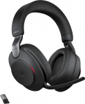 Jabra Evolve2 85 juhtmevabad PC-kuularid koos laadimisjaamaga - m&uuml;rasummutavad UC sertifitseeritud stereok&otilde;rvaklapid pika aku kestvusega - USB-C Bluetooth adapter - mustad