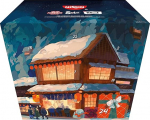 Nissin advendikalender - 24 sorti kiirnuudleid, Aasia Wok & Ramen stiilis nuudlid, erinevad maitsed nagu Teriyaki, Chili ja muud, kiire valmistamine, 1 x 2199g