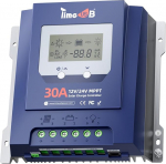 Timeusb 12/24V 30A MPPT Solar Charge Controller, Max PV Input 50V, Automatic Detection, 99% Effective Trace Rate, Charge Controller with LCD Screen for Lithium and Lead Acid Batteries