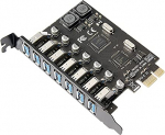 cablecc 7 porti PCI-E USB 3.0 HUB PCI Express laienduskaardi adapter 5Gbps emaplaadile