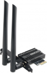 Intel AX210 WiFi 6E PCIe kaart - 5400Mbps Tri-Band 6G/5G/2.4G (160MHz), Bluetooth 5.3, Ultra-Low Latency traadita adapter madala profiiliga m&auml;ngude jaoks, ainult Windows 11/10 (64 Bit) jaoks