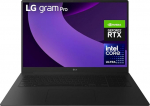 LG gramm Pro 17 17Z90TR-E.AD8BG (17 tolli) IPS s&uuml;learvuti, Intel Core Ultra 7 255H, NVIDIA GeForce RTX 5050, 32 GB RAM, 2 TB SSD, Feather Light (1,479 kg), gramm AI, 90 Wh, Thunderbolt 4, mustanahaline
