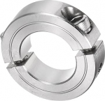 QUARKZMAN Double Split Clamping Ring v&otilde;llide jaoks 1 tolli puuriga kaheosaline kinnitusr&otilde;ngas, 1-3/4 tolli v&auml;lisl&auml;bim&otilde;&otilde;t, 1/2 tolli laius, kinnitusr&otilde;ngas valmistatud 304 roostevabast terasest, kruvikorkkega