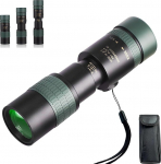 Improved 10-300 x 40 Monocular Telescope for Adults, Zoom with BAK4 and FMC Lenses for Concerts, Bird Watching, Star Gazing
