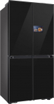 Samsung RM90F67CECEF Bespoke French Door Refrigerator, 185 cm, 654 L, 255 L Freezer Volume, AI Home, AI Vision with Integrated Camera, Beverage Center, Clean Deep Charcoal