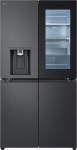 LG GMG960EVJE Multi-Door with InstaView, Ice, Crushed Ice and Water Dispenser, 635 L Capacity, Window Connection, Essence Black Steel