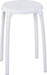 Ridder Bathroom Bathroom-stool, round, PREMIUM Range' Design, Diameter 30 x 46.5 cm, White