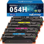 MYCARTRIDGE 054H tooner &uuml;hildub Canon 054 054H tooneriga Canon i-SENSYS MF641CW MF643CDW MF645CX LBP621cw LBP622cdw LBP623cdw CRG-054H CRG-054 (4-pakk must, ts&uuml;aane, kollane, magenta)