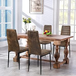 Liink1Ga S&ouml;&ouml;gitoa toolid, k&ouml;&ouml;gitoolid, 4 tooli, pruun, kaasaegsed s&ouml;&ouml;gitoolid, k&uuml;lalistoolid, k&ouml;&ouml;gitoolid, s&ouml;&ouml;gitoolid mokkapehmendusega kontorisse/k&ouml;&ouml;ki/s&ouml;&ouml;gituppa/elutuppa