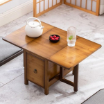 RUYICZB Kokkupandav s&ouml;&ouml;gilaud koos hoiuruumiga, v&auml;ike kokkupandav laud sahtlitega, bambusest k&uuml;ljelauad magamistuppa, elutuppa, k&ouml;&ouml;ki, s&ouml;&ouml;gituppa, kontorisse, v&auml;ikestesse ruumidesse