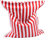 MESANA S-10077/32 Premium Outdoor Hiiglaslik Bean Bag Stripes koos sisekotiga 140 x 180 cm Punane