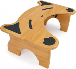 Muorruo Kokkupandav bambusest kassikujundus WC-tool Suur libisematu vannitoa samm-tool t&auml;iskasvanutele ja eakatele ruumi s&auml;&auml;stev squat-potty (looduslik)