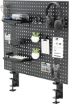 VIVO PP-DK30B-1 terasklamber ja magnetiline ripptahvel 30 "x24" privaatsusekraan kontoritarvete organiseerija mustana