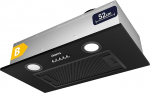 CIARRA CBCB5913A pliidipuhasti ventilaatorimoodul 52 cm lai paigaldus 300 m&sup3;/h v&auml;ljat&otilde;mbe&otilde;hu paigaldus kapuuts 3 v&otilde;imsusastet &uuml;hilduv CBCF005 aktiivs&ouml;efilter must