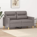2-kohaline diivan Kahekohaline diivan Diivan Lounge diivan Pehme diivan Relax diivan K&uuml;lalissohv Diivan Leinasohv diivan elutuppa magamistuppa k&uuml;lalistetuppa Taupe 120 cm Kangas